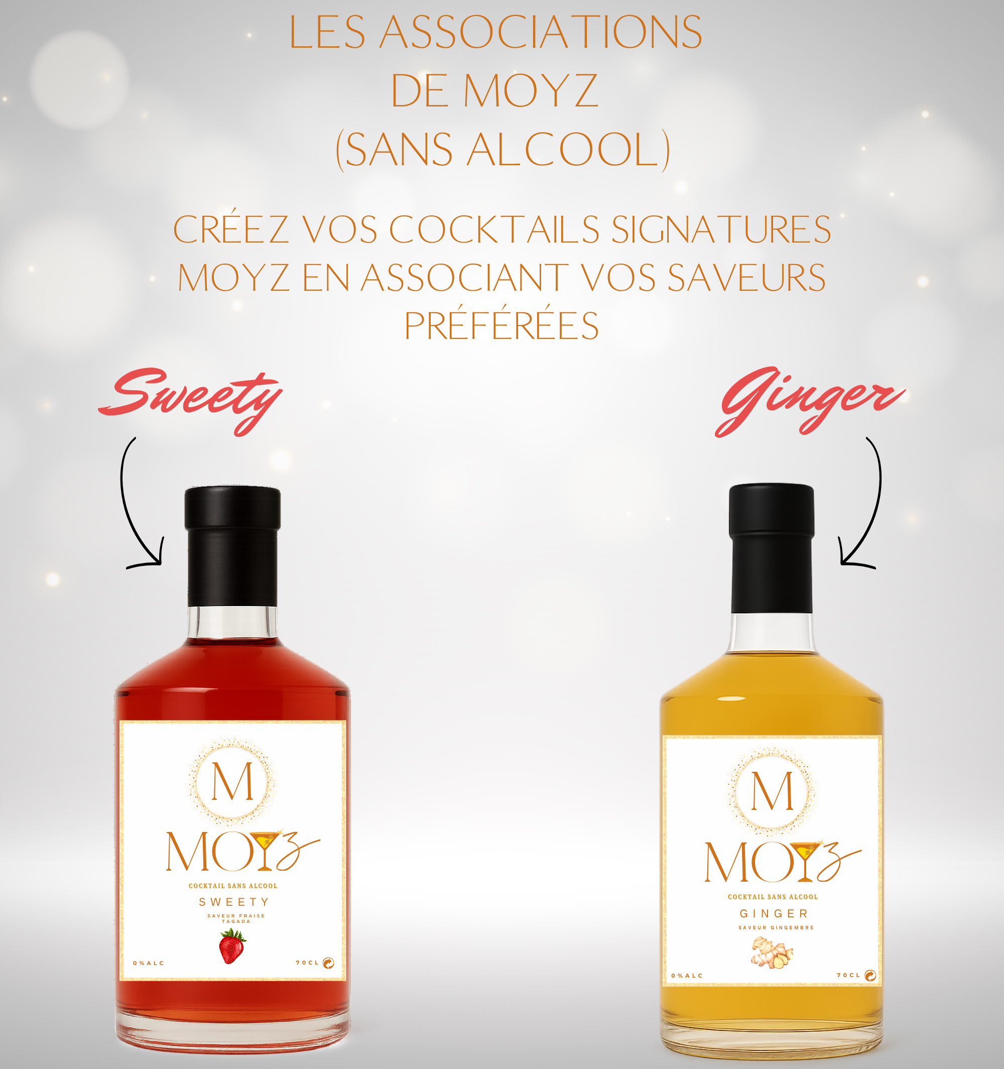 Mix & Match by MOYZ - SWEETY & GINGER // Cocktail de Fraise Tagada et Cocktail de Gingembre SANS ALCOOL